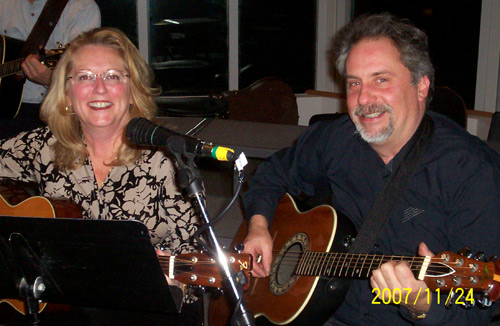 Randy and Debbie doing something other than making wine !
